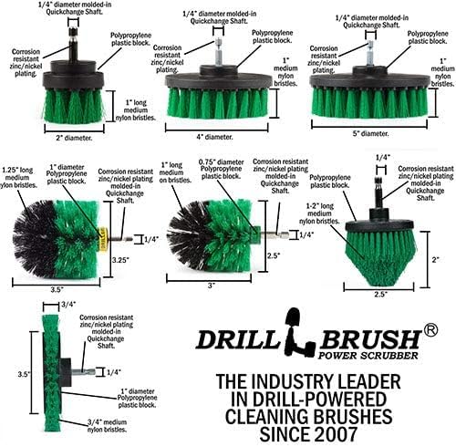 Kitchen Cleaning Supplies - Oven Scrubber Kit - Cast Iron Cleaner Brushes - Tabletop Scrubbers - Kitchen Accessories - Stove Top Cleaner - Fridge Scrub Brush - Stainless Steel Appliance Cleaning Kit
