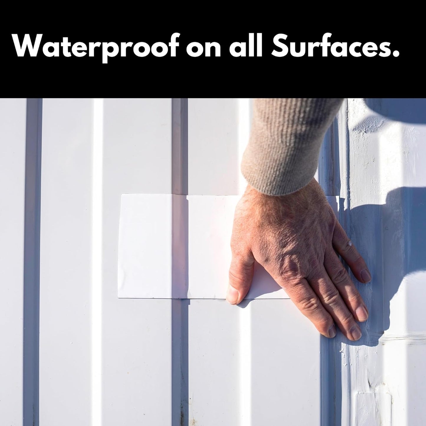 HSS RV Sealant Tape with MicroSealant - Waterproof Commercial Roofing Tape for Roof and RV Repair - UV- & Weatherproof - White - 4 inch x 25 ft.