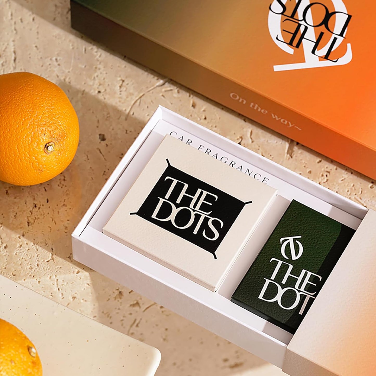 THEDOTS Series Coconut Lychee Car Vent Clip, Fabric Sachet Air Freshener, 30 Days Long-Lasting for Car Interior Decor, Non-Toxic (1 Pack)