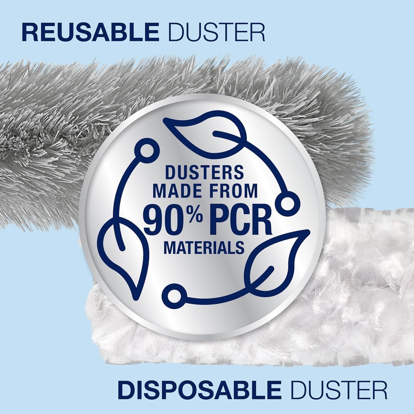 Bona High Performance Dusting System - 1 Compact Handle, 5 Disposable Dusters, & 1 Reusable Duster - Compact Dusting Kit Removes Dust & Pet Hair