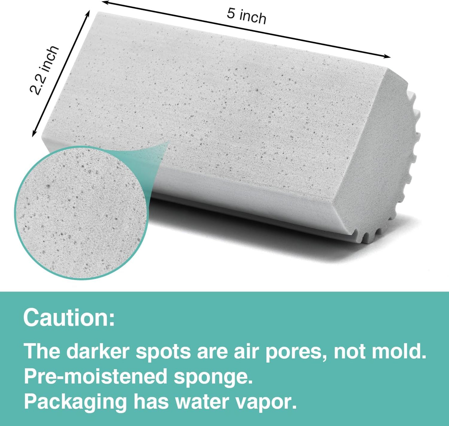 Damp Dusting Sponge Duster, 2 Pack Grey Dust Cleaning Sponge, Reusable Household Cleaning Sponge Tool for Blinds, floorboards, Fan Blades, Vents, Glass, Railings, Mirrors
