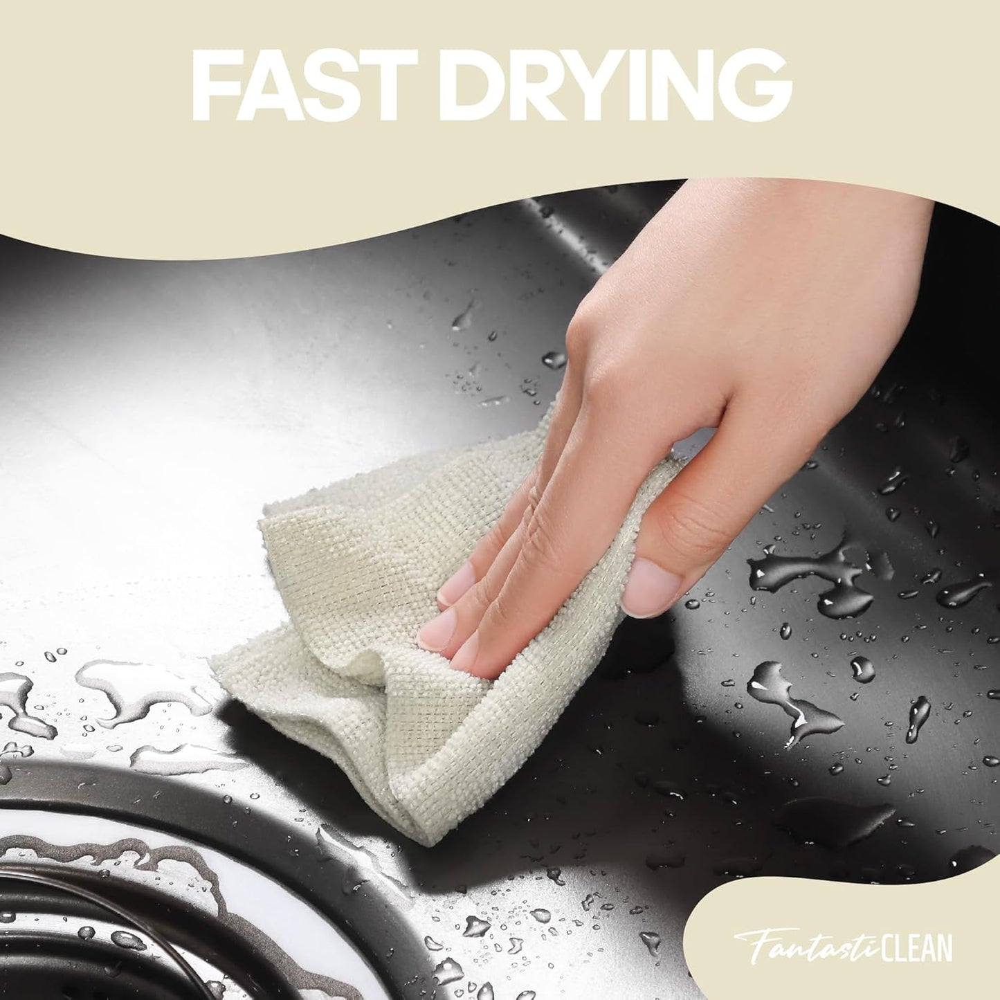 Fantasticlean Microfiber Cleaning Cloth Roll 2 Rolls 120 Pack, Tear Away Paperless Towels, 8" x 8", Reusable Washable Rags, Home Kitchen, Pet, Office, Indoor Outdoor, Portable (Pink and Off-White)