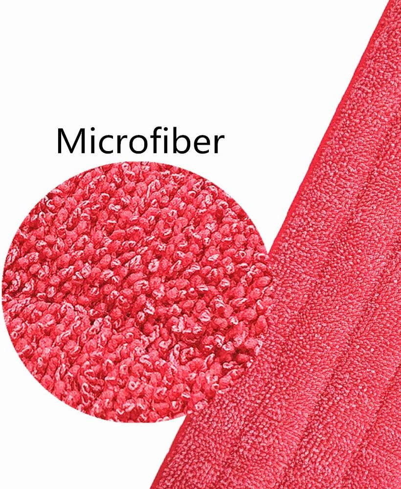 Microfiber Mop Replacement Pads for Wet/Dry Mop Floor Cleaning Pad Fit All Spray Mops (6 Pack)