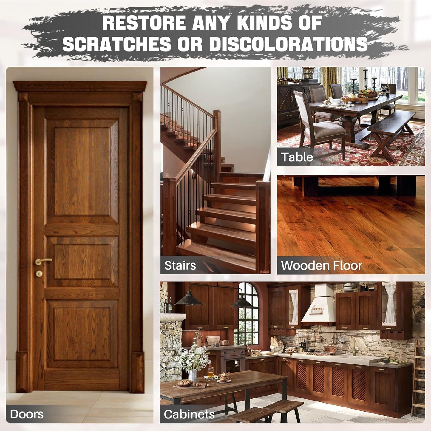 Wood Filler Sticks, Set of 21 Wood Floor Scratch Repair Kit, Wax Sticks for Furniture Markers Repair Any Scratches, Scuffs, Cracks and Nail Holes on Furniture, Floors, Doors, Cabinets, Tables