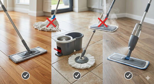 Hardwood, Tile, or Laminate? How to Choose the Right Mop for Every Floor Type