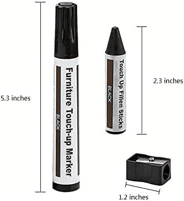 Furniture Repair Kit Wood Markers Wax Sticks, for Stains, Scratches, Wood Floors, Tables, Desks, Carpenters, Bedposts, Touch Ups, and Cover Ups (21)