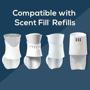 Scent Fill 100% Natural Vanilla Peppermint Plug in Air Freshener, Scented Oil Refills, 3 Refills
