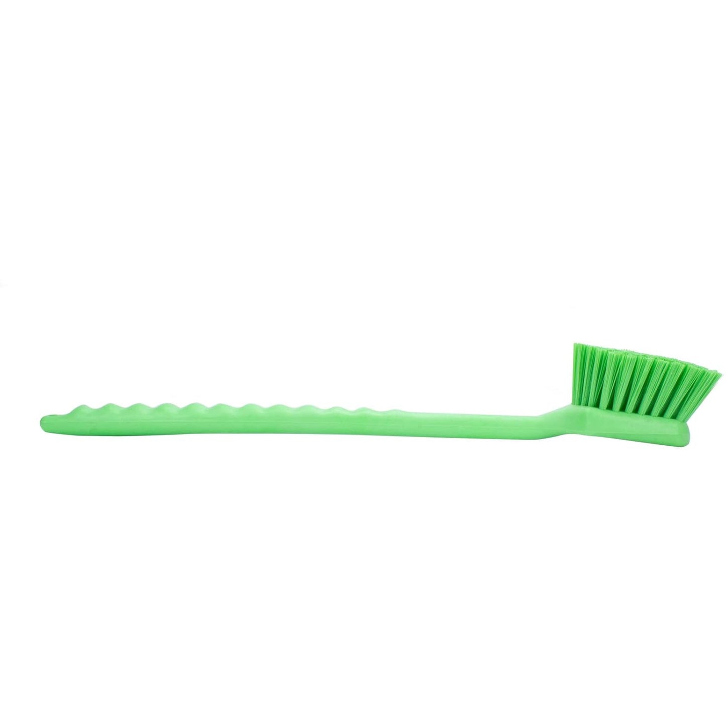 SPARTA 40501EC75 Plastic Large Scrub Brush, Kitchen Brush, Utility Brush With Long Handle For Cleaning, 20 Inches, Lime, (Pack of 6)