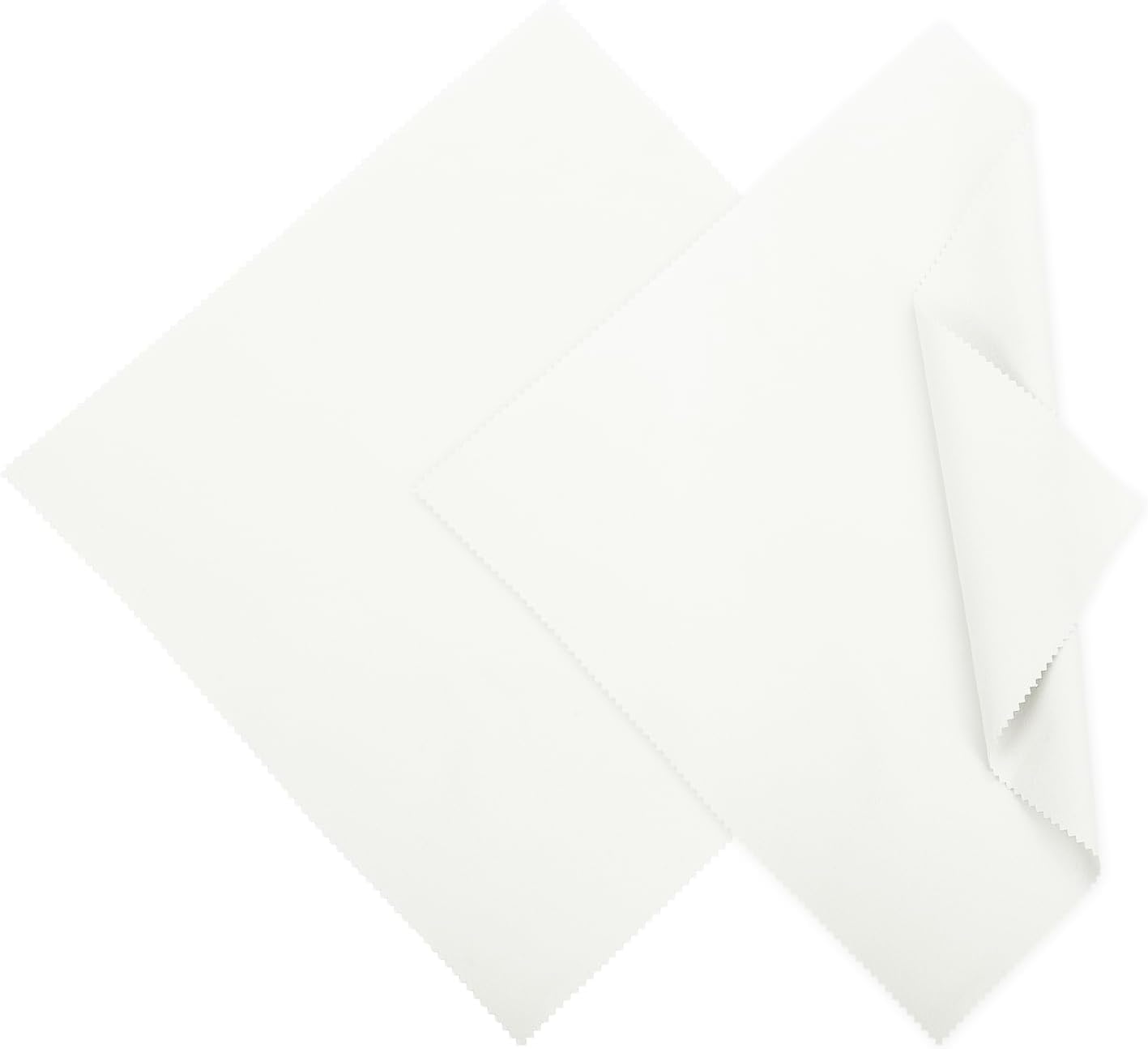 MECCANIXITY Jewelry Polishing Cloth 11.8x11.8 Inch Silver Polish Cleaning Cloths Jewelry Cleaner for Rings, Necklaces, Diamond, Bracelets, Pack of 2 (Beige）