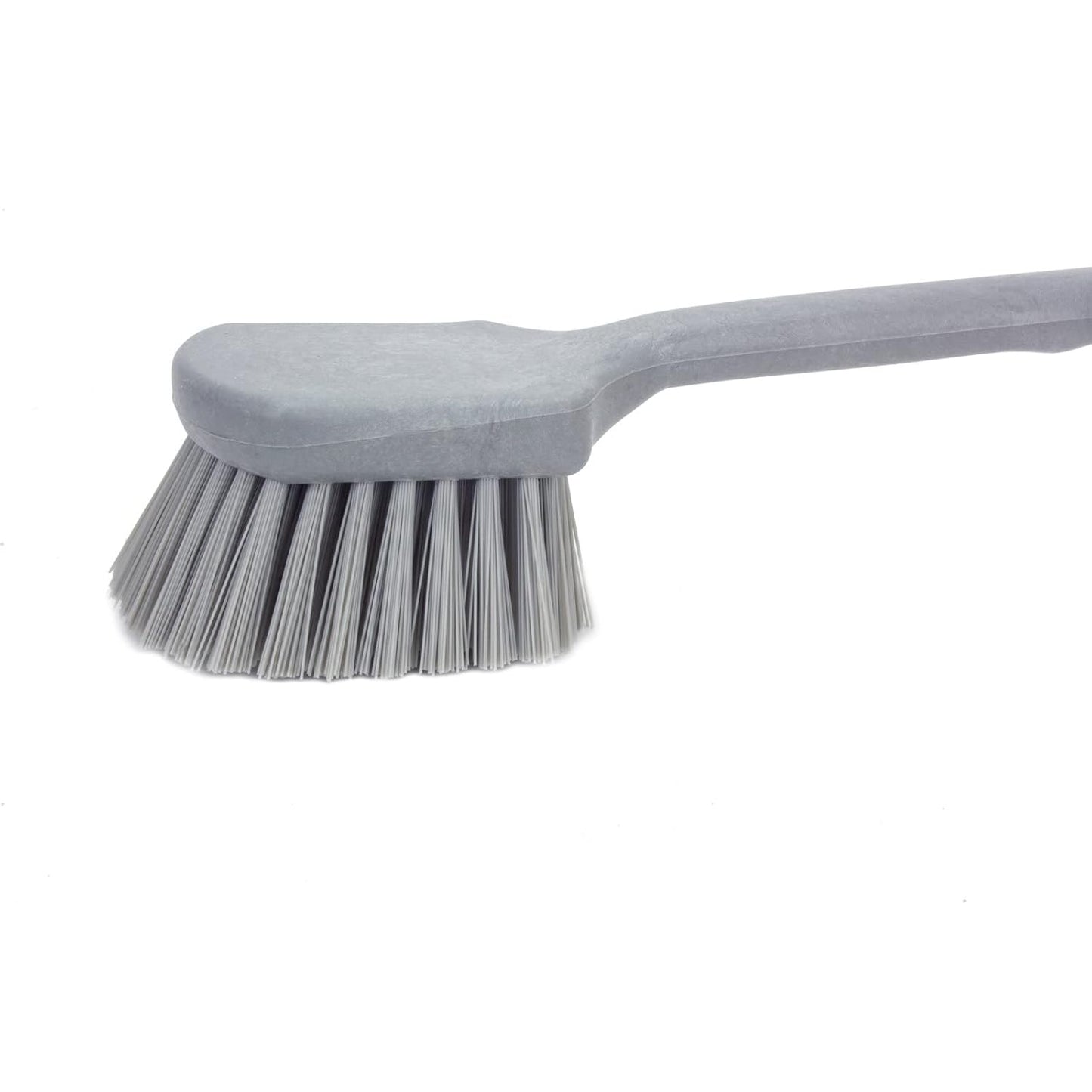 SPARTA 40501EC23 Plastic Large Scrub Brush, Kitchen Brush, Utility Brush With Long Handle For Cleaning, 20 Inches, Gray, (Pack of 6)