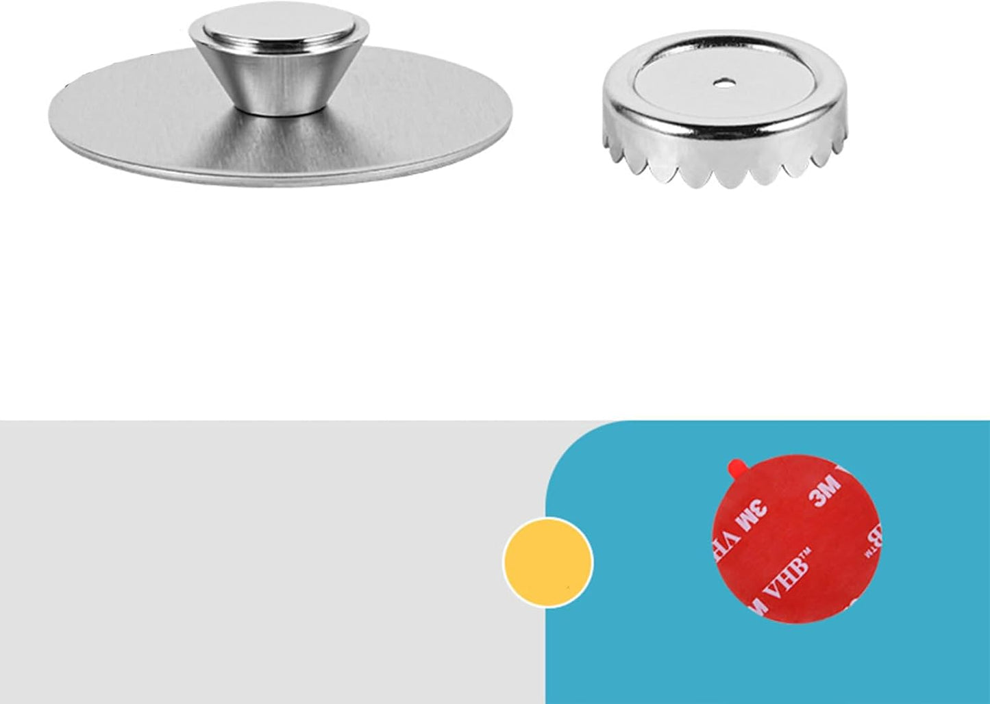 Magnetic Soap Holder, Stainless Steel Wall Mount Waterproof Bathroom Organizer for Showers/Sinks (Soap Holder-3M)