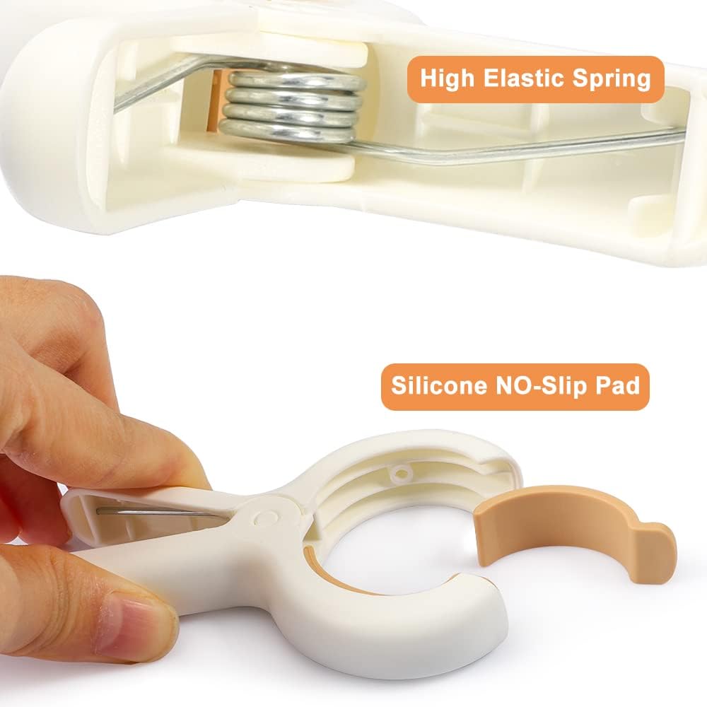 18 PCS Beach Towel Clip, Cloth Pins, Quilt Drying Clip, Plastic Clothespins, Strong Grip Holder to Dry Laundry on Clothesline and Hanging Rack(Small)