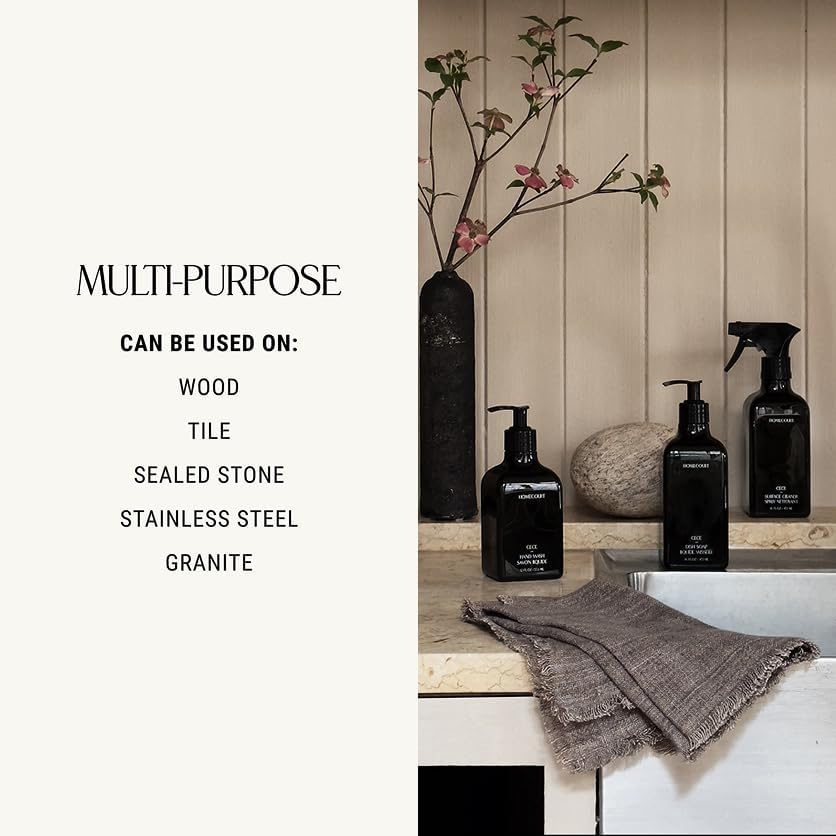 Homecourt All-Purpose Surface Cleaner Spray, Lifts Away Dirt, Smudges & Grease, For Bathroom, Kitchen & more, Clean Formula, Neroli Leaf, 16 fl oz