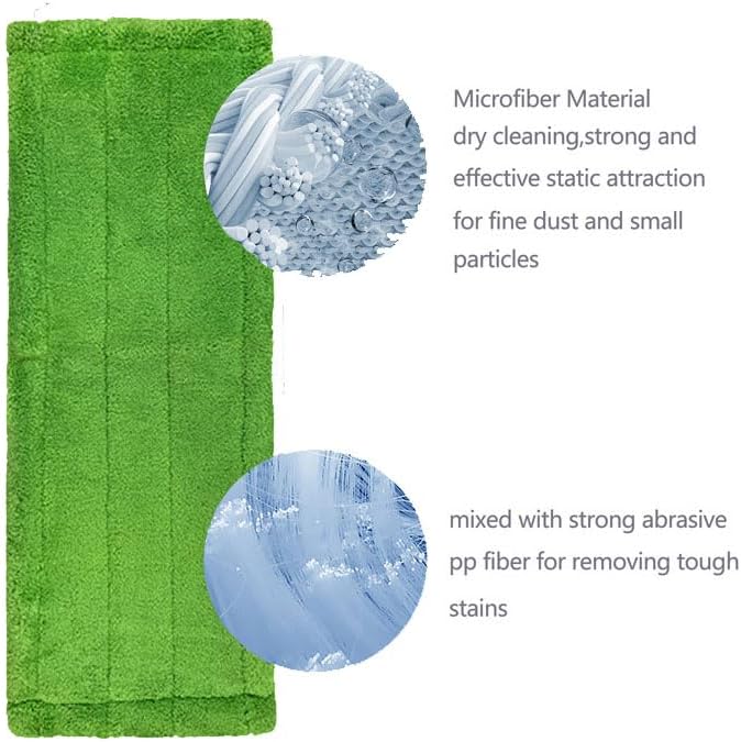 6 Pack Replacement Microfiber Hardwood Floor Mop Refill Compatible with 3M Scotch-Brite M-005 Floor Mop Wet/Dry Use