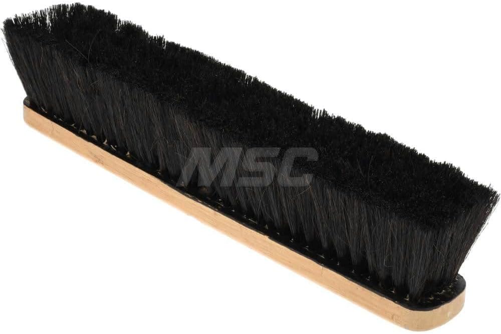 PRO SOURCE Push Broom Head with Coco/Tampico/PVC & Horsehair Blend Bristles:18" Wide