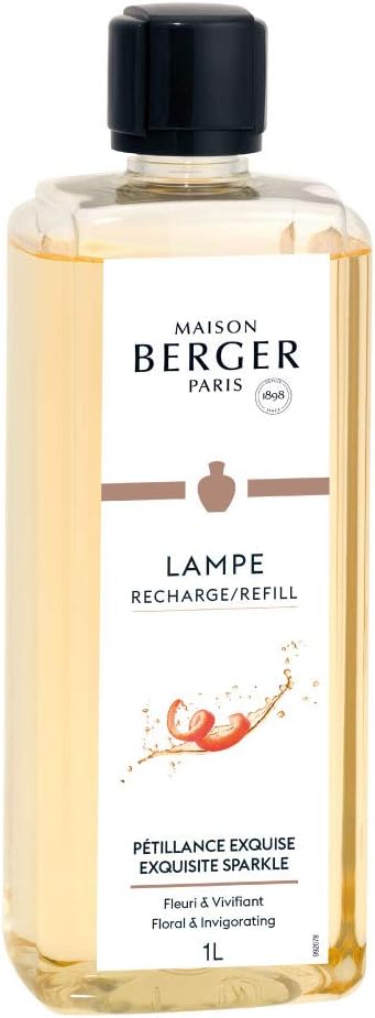 MAISON BERGER - Exquisite Sparkle - Lampe Berger Fragrance Refill for Home Fragrance Oil Diffuser - Air Freshener - 33.8 Fluid Ounces - 1 Liter