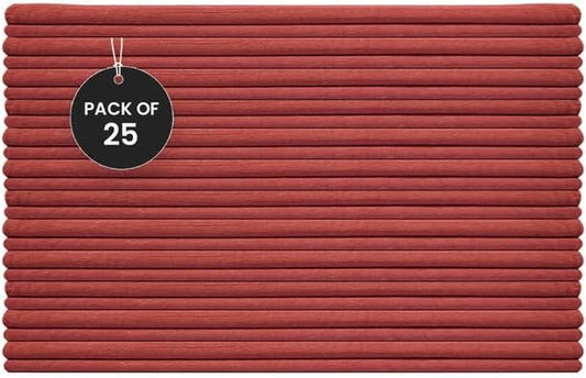 Shop Towels (Red, 25-Pack) - Bulk Cleaning Towel in a Bag, Mechanic Cotton Wipes for Car Maintenance, Auto Mechanics & Garage, Wipe Grease & Oil, Machine Wash & Reusable