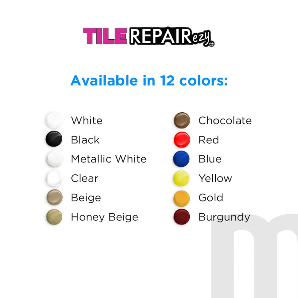 MagicEzy Tile RepairEzy (Beige) - Porcelain Repair Kit - Strong Chip Repair Filler for Tile, Sink Repair, Vase, Dinnerware