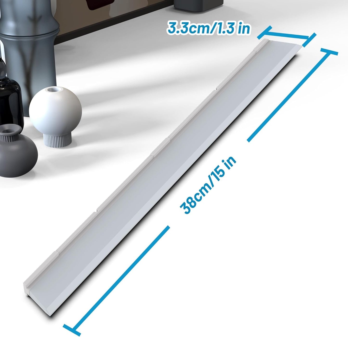 KOLLIEE 61" Replacement Rubber Squeegee Broom Blade 2 Pcs Window Squeegee Blade Cleaning Supplies