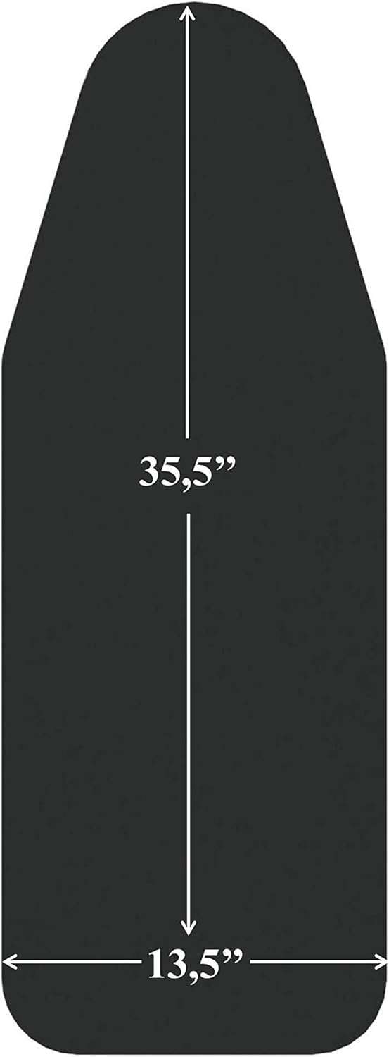 Mabel Home ironing Board Padded Cover, 100% Cotton (6 Different size & Pattern) (13.5" x 35.5" / Spacesaver)