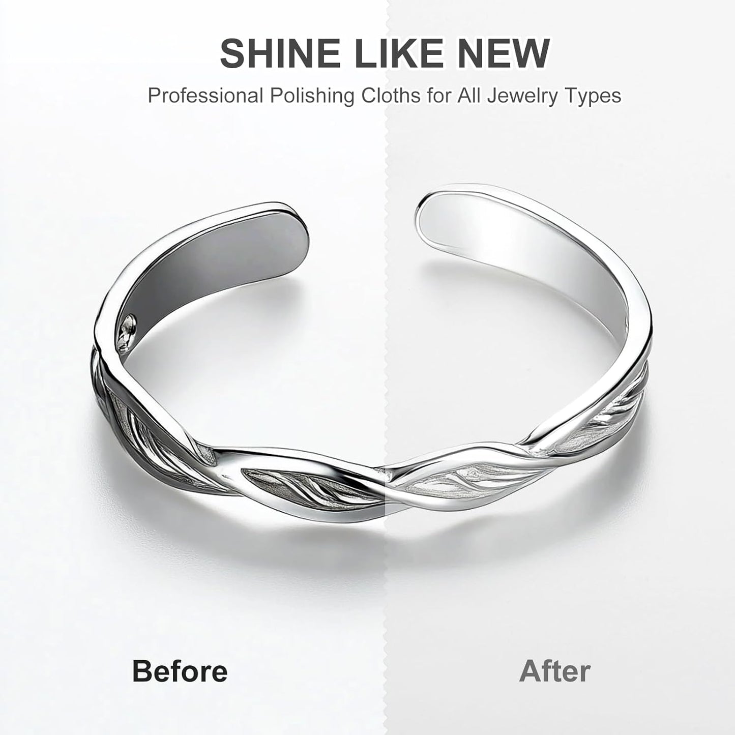 MECCANIXITY Jewelry Polishing Cloth 11.8x11.8 Inch Silver Polish Cleaning Cloths Jewelry Cleaner for Gold, Rings, Necklaces, Diamond, Bracelets, Pack of 2 (Pink）