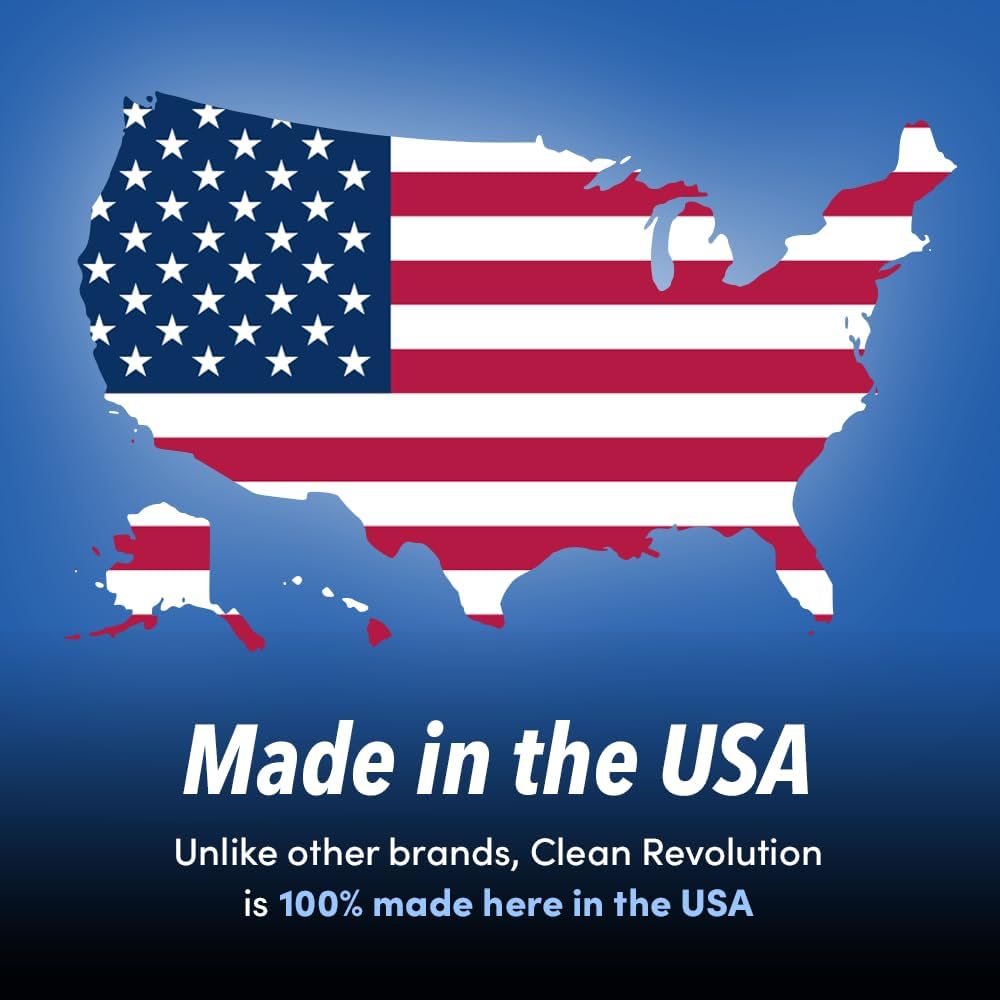 Clean Revolution Multi Surface Cleaner Refill Supply, Non-Toxic, Eco-Friendly & Plant-Based, Ready to Use, Seaside Lavender, 128 Fl Oz (Pack of 4)