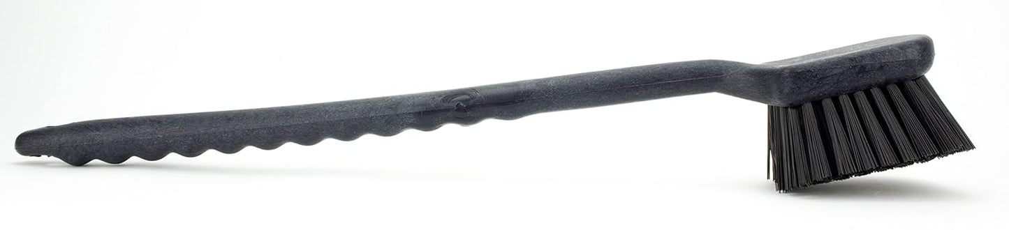 SPARTA 40501EC03 Plastic Large Scrub Brush, Kitchen Brush, Utility Brush With Long Handle For Cleaning, 20 Inches, Black