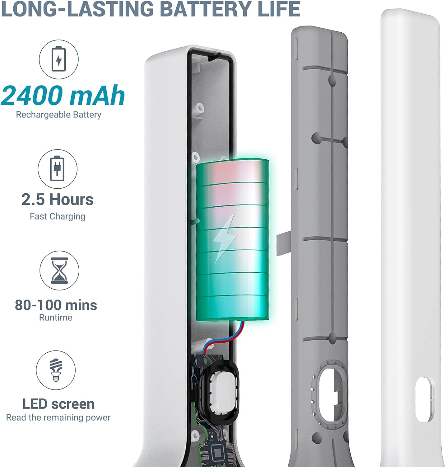 AIRSEE Electric Spin Scrubber, Cordless Power Rotating Brush, 2 Speeds, 6 Replaceable Brush Heads, Handheld Shower Bathroom Scrubber for Cleaning Floors, Windows, Bathtubs, Tiles, Sink, Car