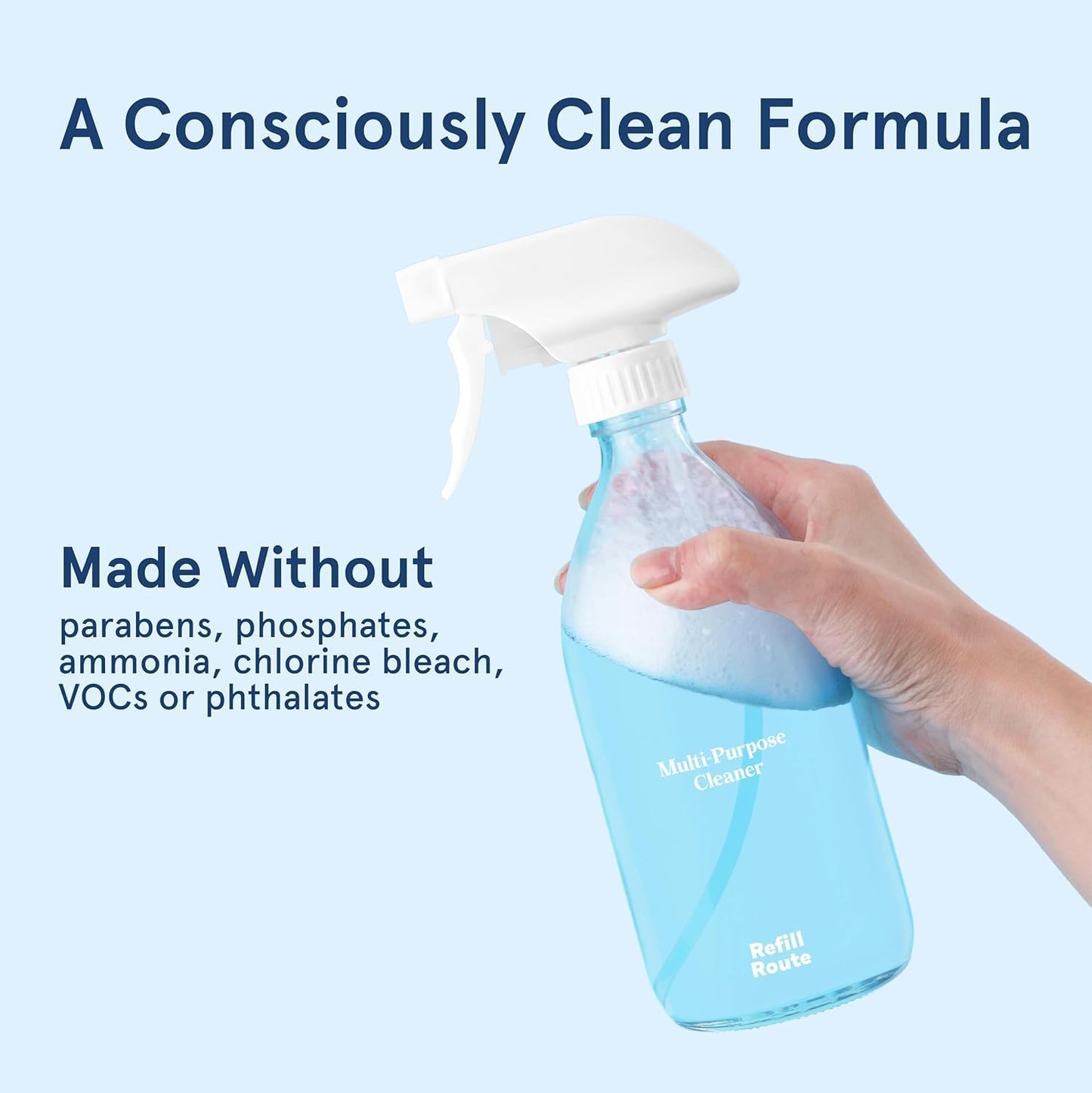 Multi-Surface Cleaner Refills -Daily All Purpose Cleaning Tablet 12 Packs - 192 fl oz total (makes 12x 16 fl oz bottles of spray cleaner) - Plant-Based Home & Kitchen Cleaner - Ocean Breeze Fragrance