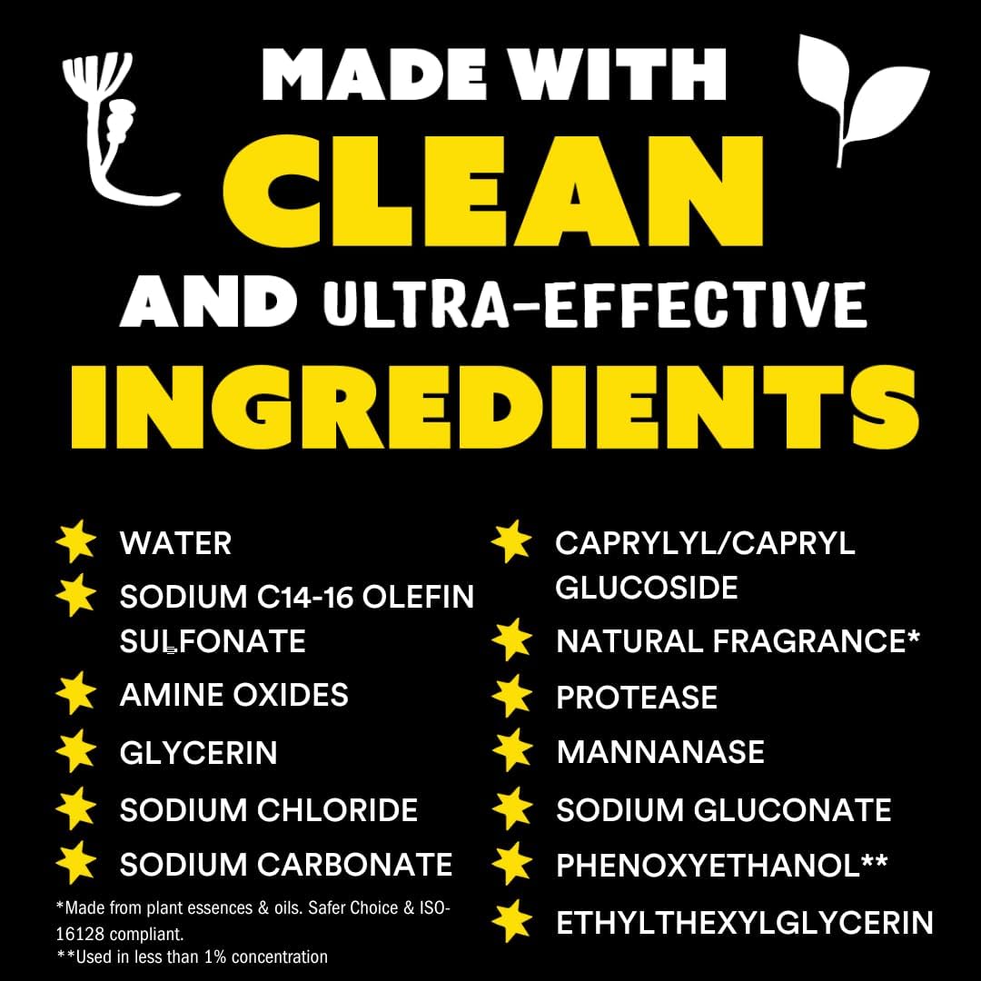 Molly's Suds Liquid Laundry Detergent | Clean Laundry Detergent Soap for Sensitive Skin | 2x Concentrated, High Efficiency (HE) | Citrus Grove - 100 Loads