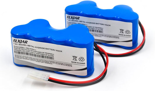 (2-Pack) 7.2V 3000mAh Ni-MH Battery Replacement for Shark XB1918 V1950 V1917 VX3 Euro-Pro Cordless Carpet Sweeper Vacuum