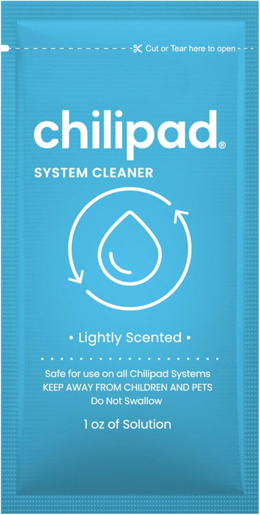 Chilipad Sleep System Cleaner – For Regular Maintenance and Deep Cleaning of the Chilipad Bed Cooing Systems – 1 Ounce of Cleaning Solution (12 Pack)