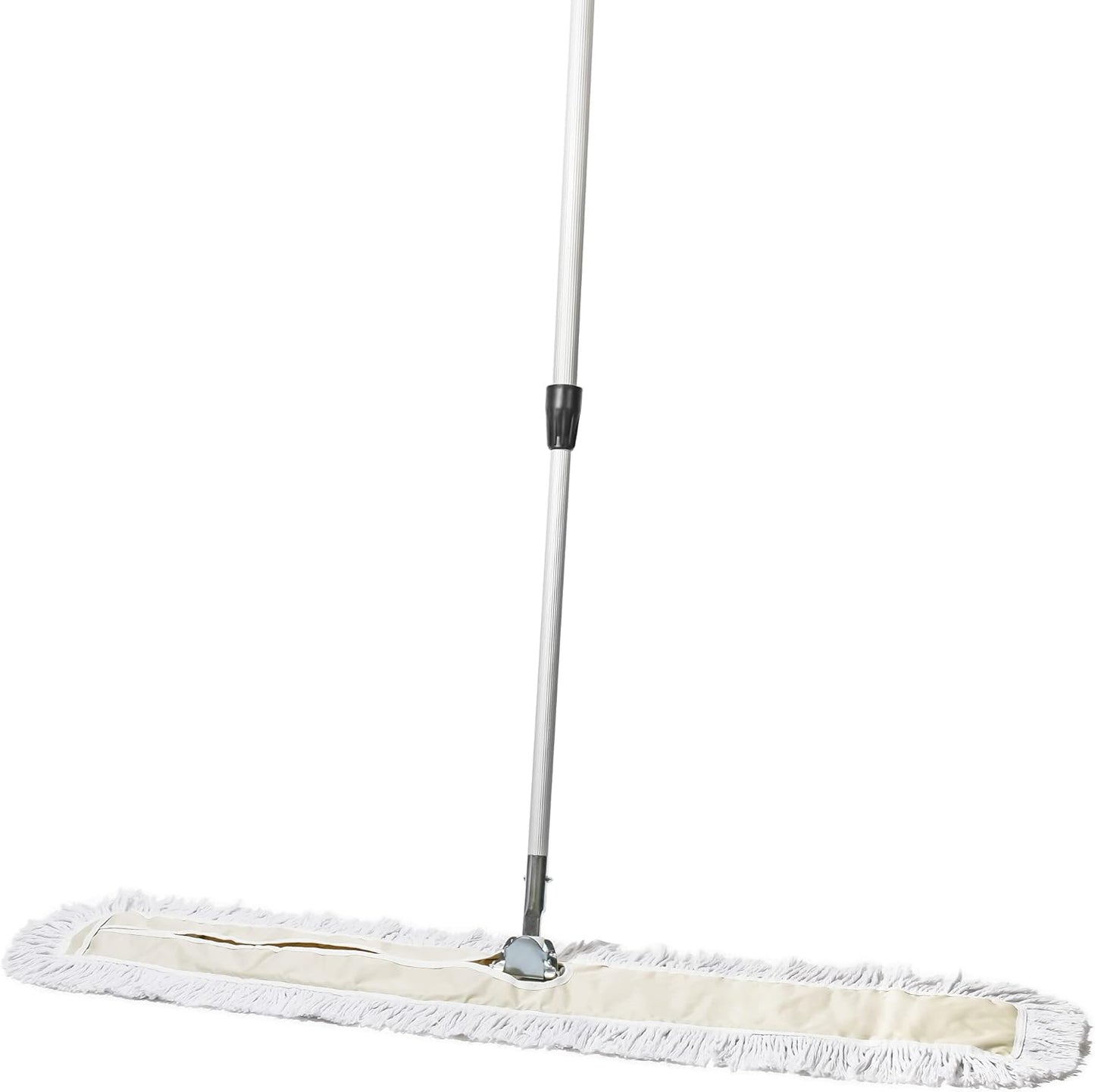 Commercial Dust Mop – 48 Inch Floor Sweeper for Hardwood, Reusable Cotton Mop Head, Extendable Handle, Dry Mop for Floor Cleaning & Janitorial Supplies