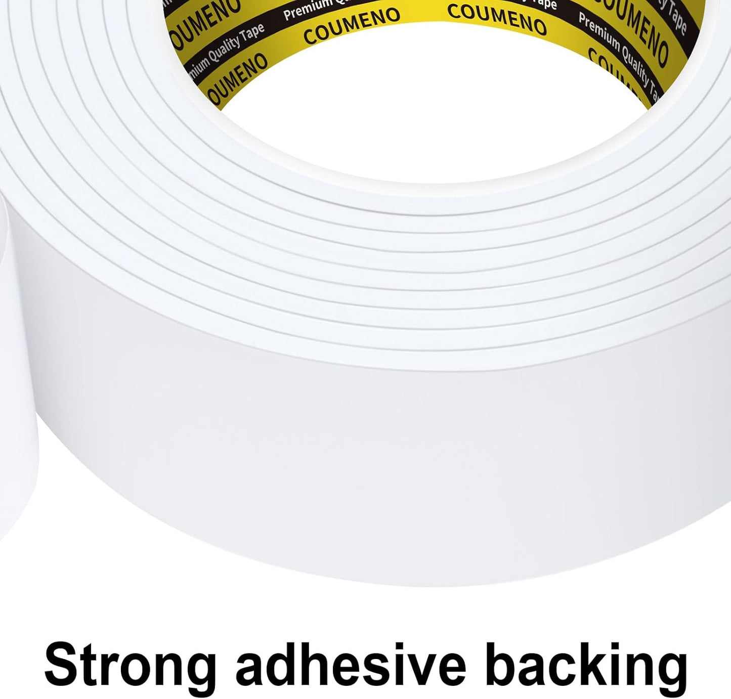 2 Pack EVA Single-Sided Adhesive Foam Tape 1.2inx16.4FT Single-Sided Sealing Strip Foam Pad Sponge Tape Window Weatherproof, Self-Adhesive Insulation Sealing Tape White