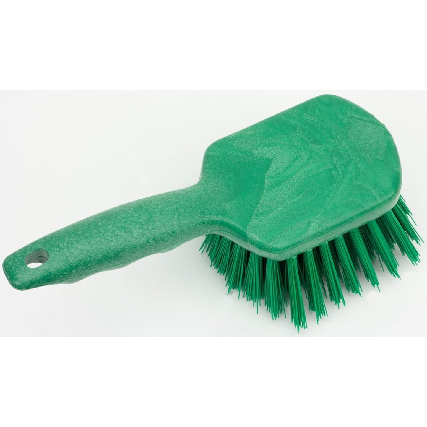 SPARTA 40541EC09 Plastic Scrub Brush, Utility Brush, Kitchen Brush With Hanging Hole For Cleaning, 8 Inches, Green, (Pack of 6)