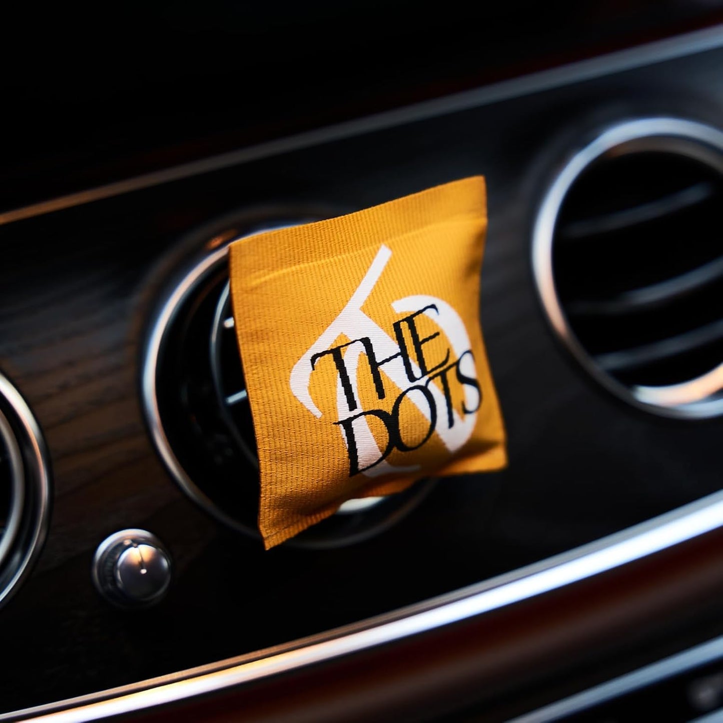 THEDOTS Series Sicilian Orange Car Vent Clip, Fabric Sachet Air Freshener, 30 Days Long-Lasting for Car Interior Decor, Non-Toxic (1 Pack)