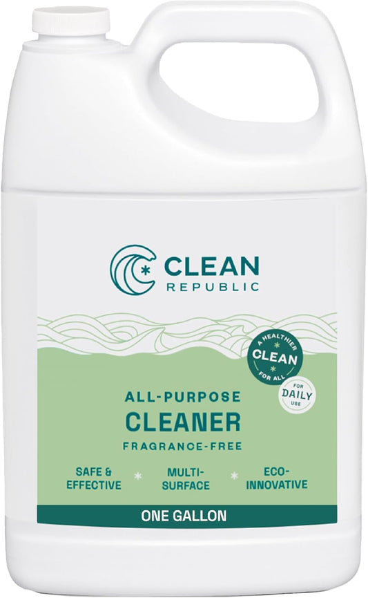 Clean Republic All-Purpose Cleaner, Daily Use Cleaner for Kitchens, Bathrooms, and More, 1 Gallon Bottle