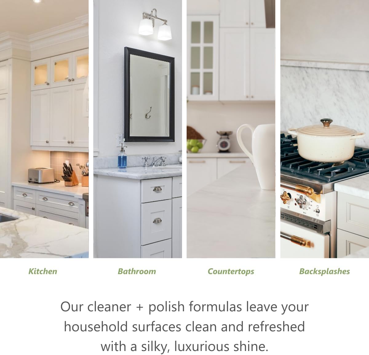 MORE - Twin Pack - Includes Stone & Quartz Cleaner + Polish - Granite, Quartz & Marble Cleaner & Polish - For Kitchen & Bathroom Countertops - Pack of 2 16oz Sprays - Lavender Verbena