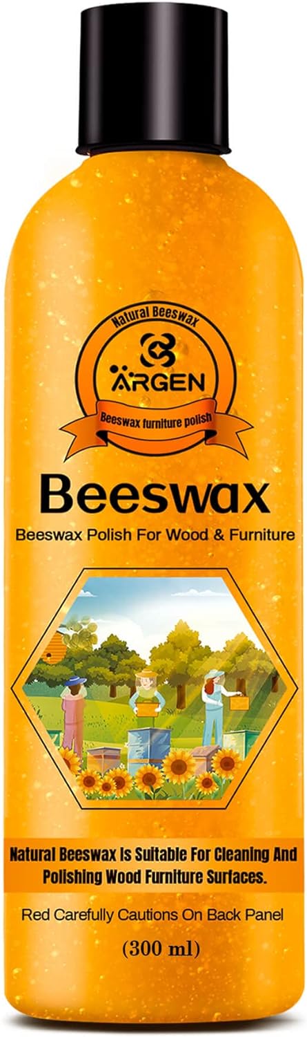 CARGEN Beeswax Furniture Wood Polish - Wood Seasoning Beeswax Oil for Wood Natural Wood Polish and Conditioner Restore A Finish 300ML.