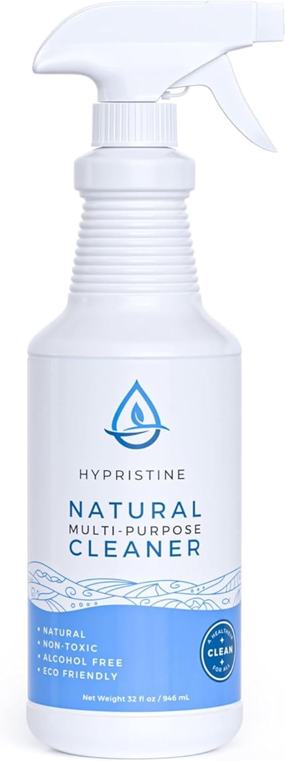 PURE Hypochlorous Acid Spray, Multi-Purpose Cleaner, Superior Shelf Life, 0% Bleach, 0% Alcohol, Food Contact Safe, Eliminate Non-Living Allergens, Remove Pet Odor, Clean Any Surface