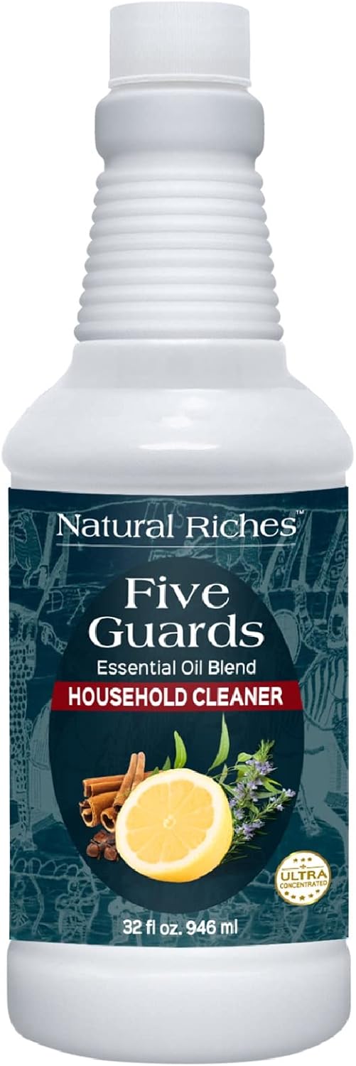 Natural Riches Household Cleaner Concentrate Five Guards from The Tales of French stories of Thieves Essential Oil Blend Household Cleaner - 32 fl oz