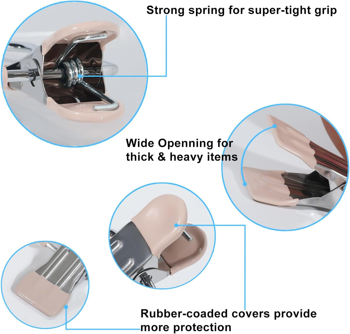 15/30Pcs Upgrade Double Head Clamp Dipped Clothespin for Laundry Hooks with Clips, Boot Holder, Hanging Clips, Portable Multifunctional Hangers Single Clip Space Saving for Jeans, Hats (30, Pink)