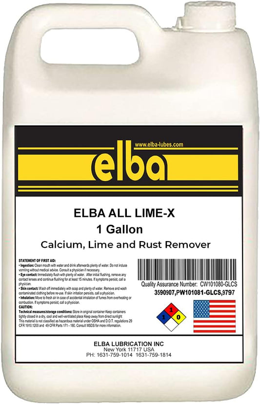 elba CALCIUM LIME SCALE, RUST AND CORROSION REMOVER. CLEANER. DESCALER.(1 GALLON BOTTLE)