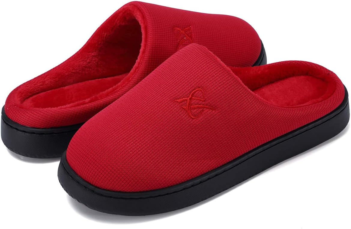 Memory Foam Slippers for Women's and Men's Casual House Shoes