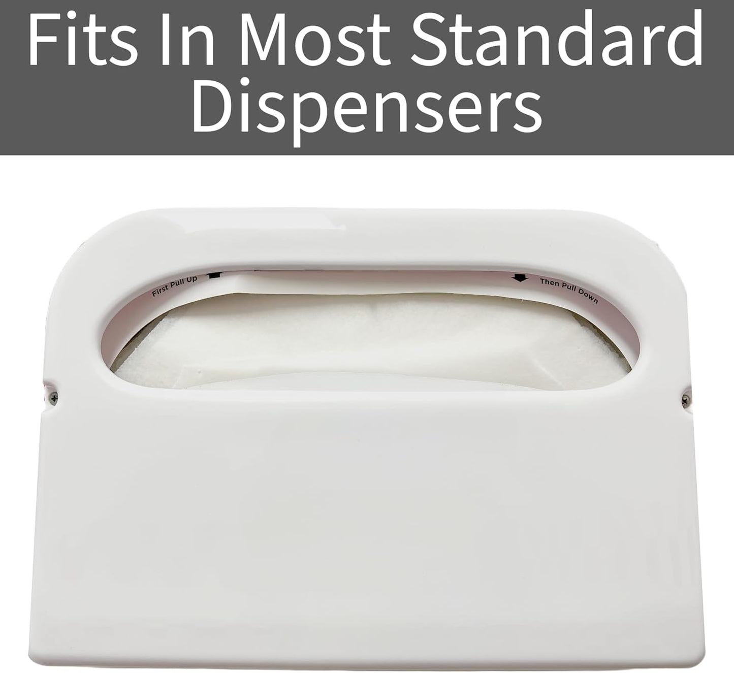 1000 Paper Toilet Seat Covers - Thick Flushable Half-Fold Paper Disposable Toilet Seat Dispensers Cover Liners for Travel & Public Restroom Toilet Bowls (1000)