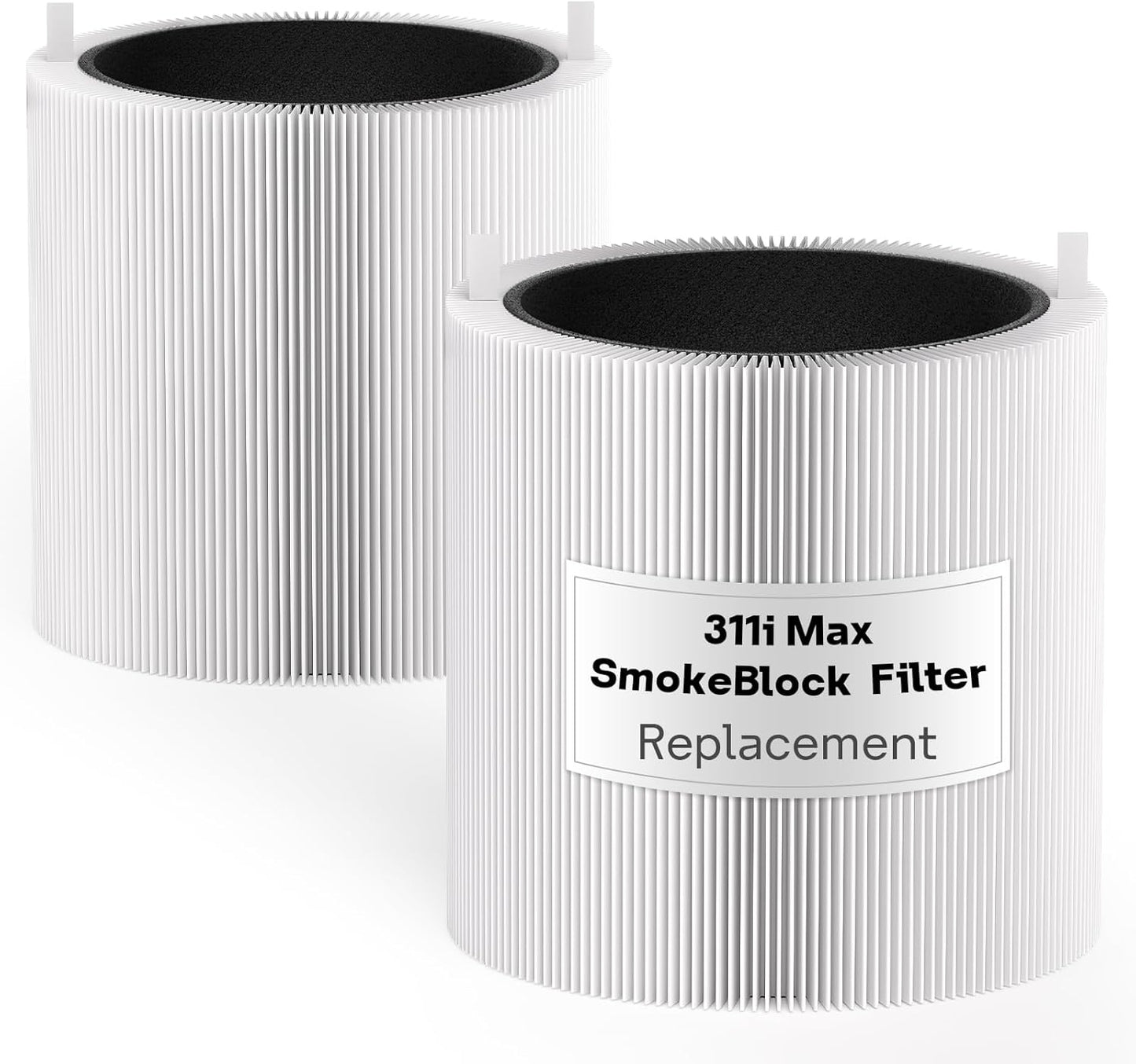 Leemone 2 Pack Blue Pure SmokeBlock 311i Max Replacement Filter Compatible with Blue Pure 311i Max Air Purifier，Activated Carbon Filter