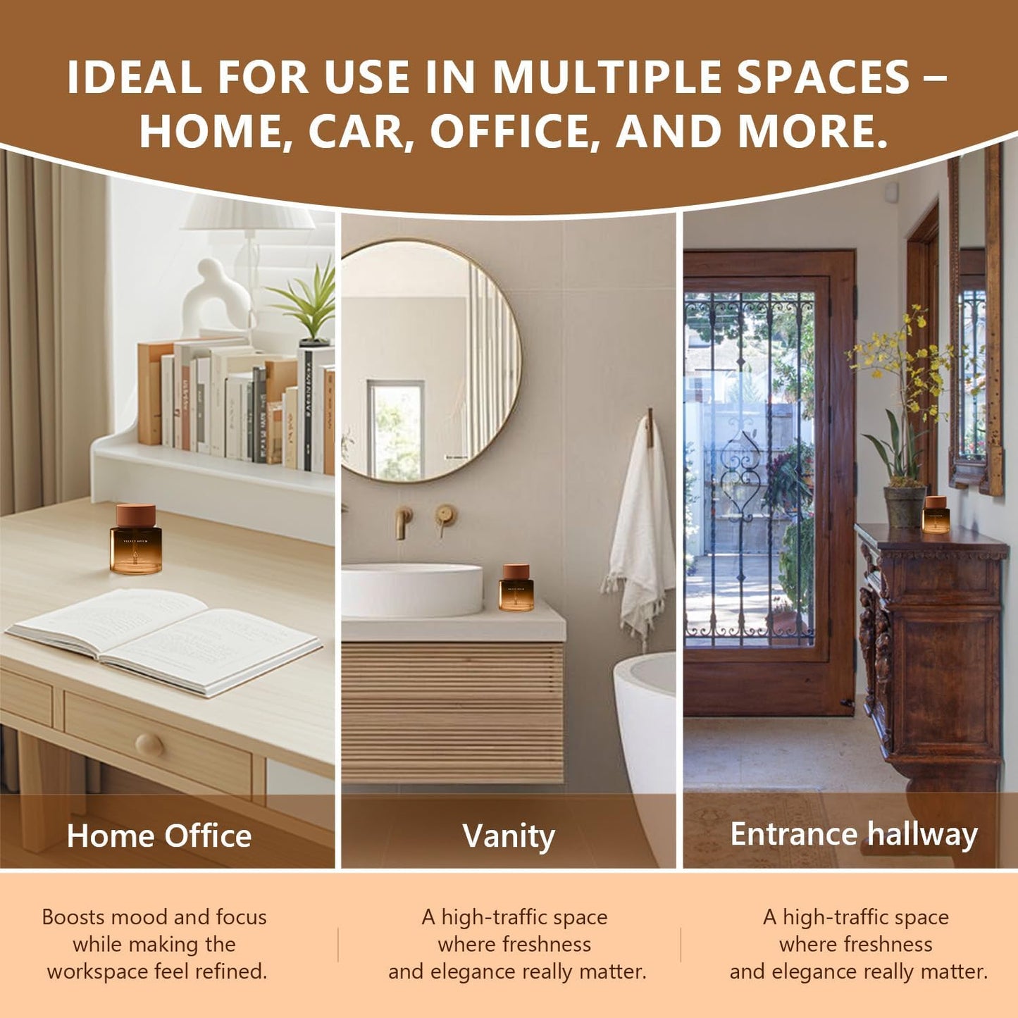 Car Air Freshener Cup 50ml Car Air Fresheners Woody Citrus Diffuser - SA30 Fragrance Oil Air Diffuser for Car, 180+ days Long Lasting Fragrance, 1.7 FL OZ/50ML Made in USA Car Air Fresheners