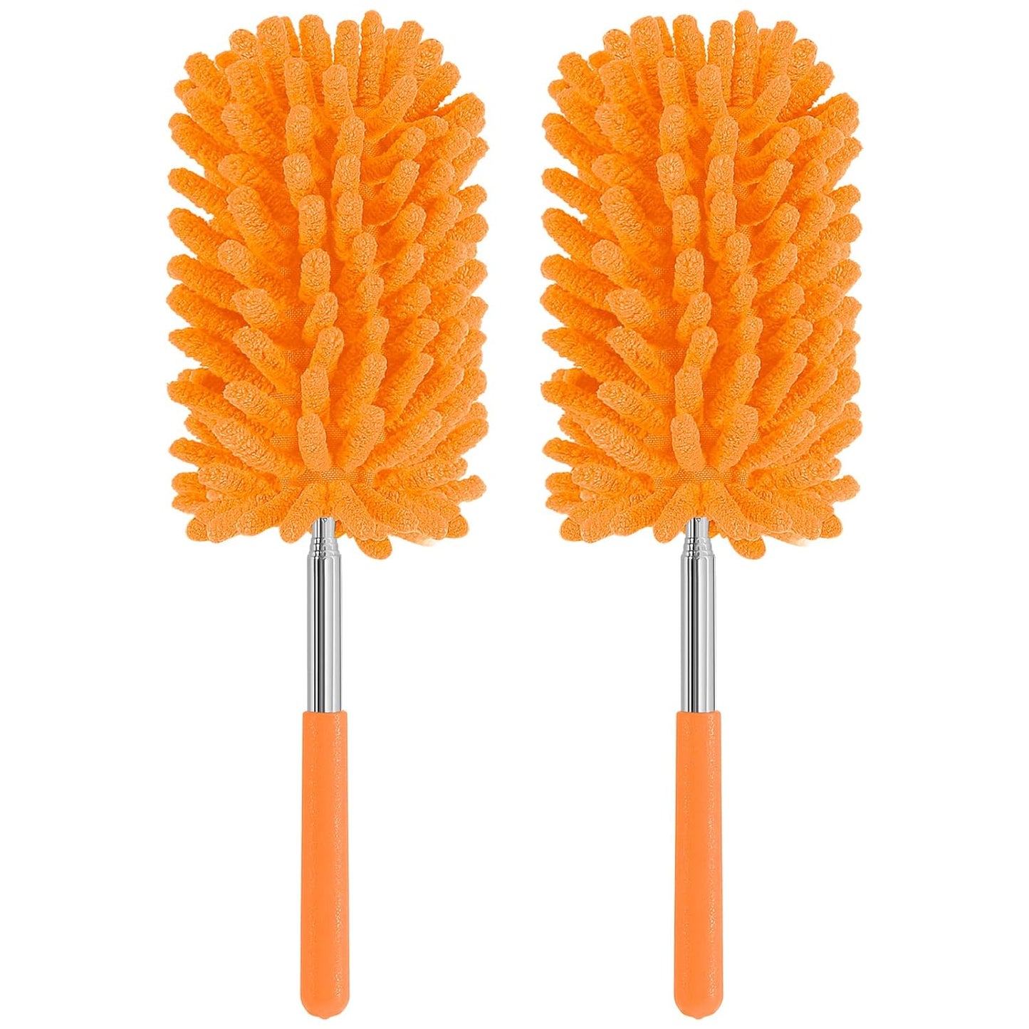 Mini Duster for Cleaning, 360° Bendable Hand Dusters with Extension Pole, Washable Small Duster for Car Interior, Office, Furniture