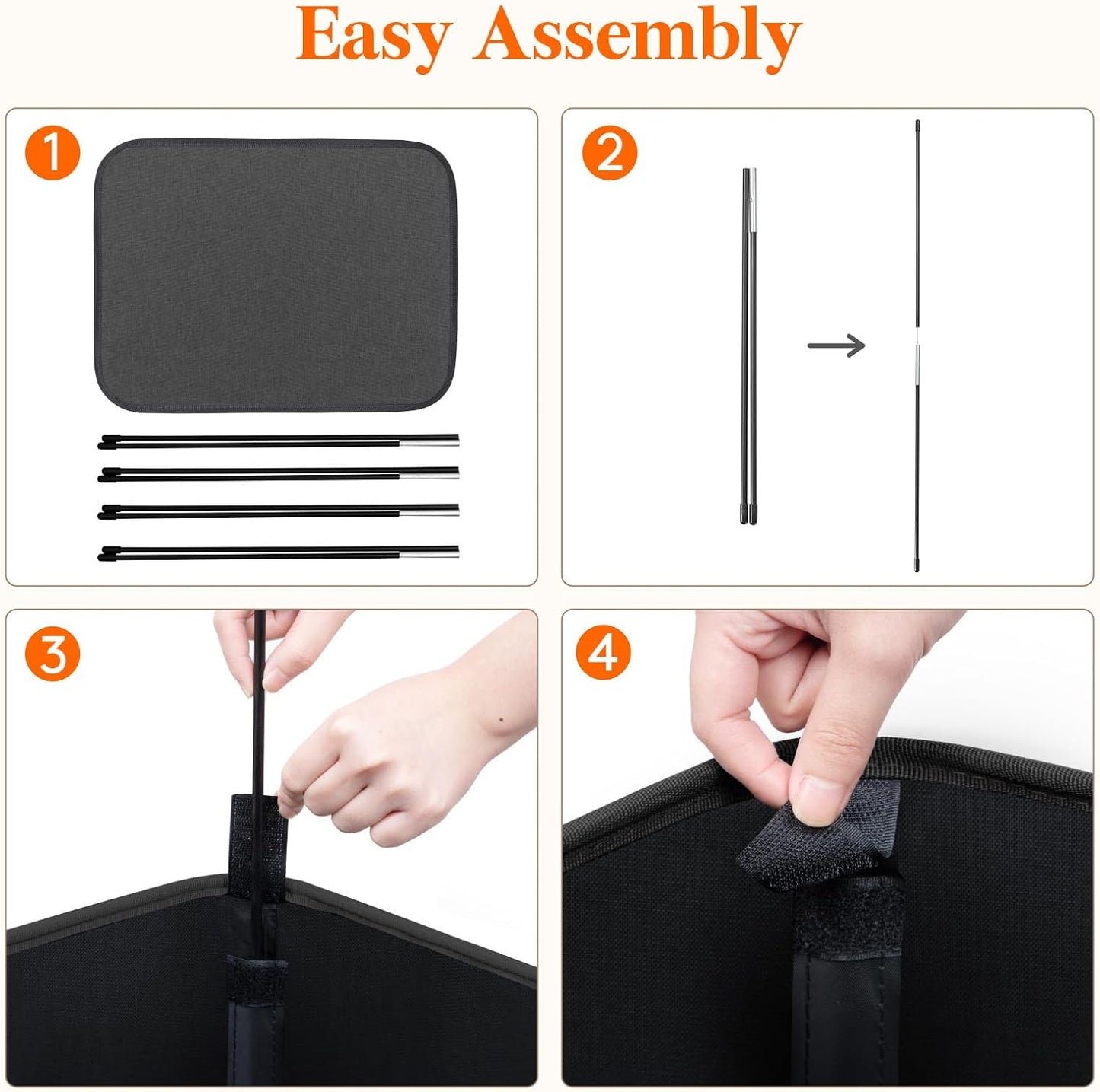 Lifewit 100L Large Tall Laundry Hamper, Collapsible Laundry Basket with Handles, Foldable Clothes Hampers for Laundry, Portable Dirty Clothes Hamper for Dorm College Bedroom Bathroom, Black