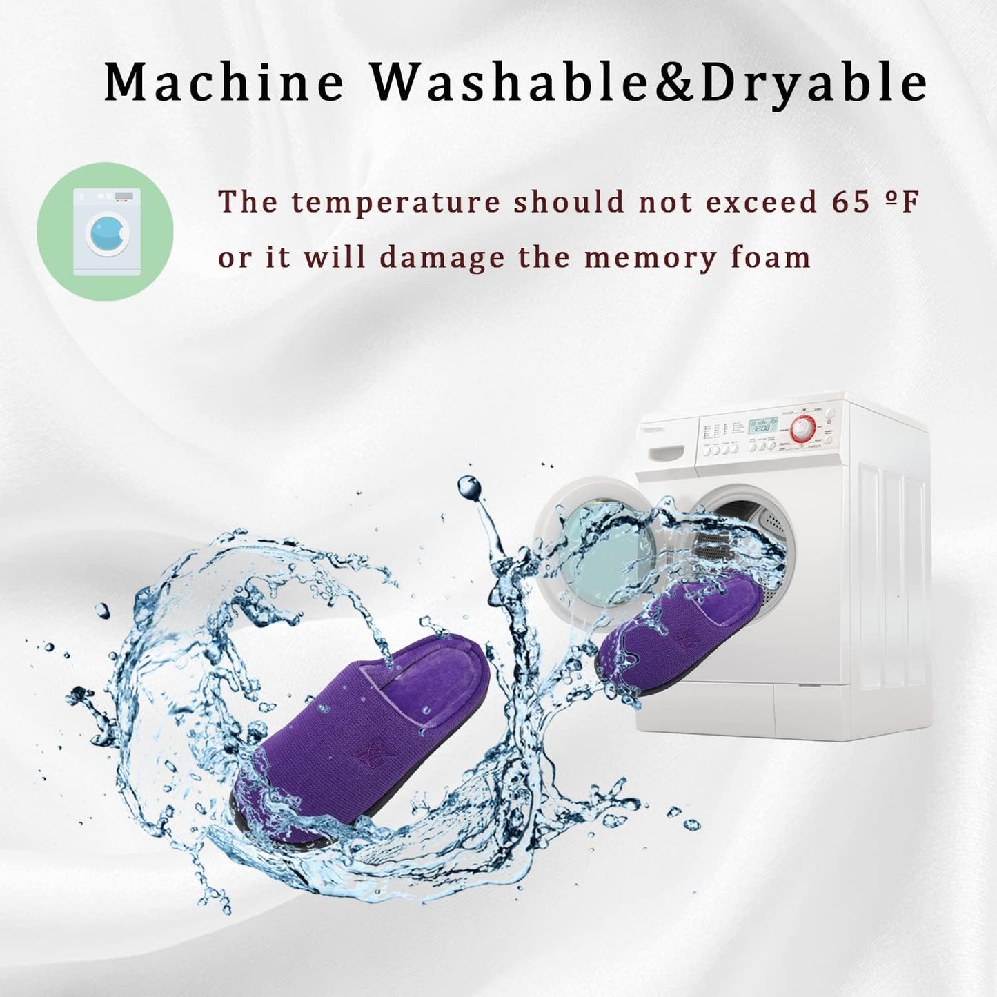 Memory Foam Slippers for Women's and Men's Casual House Shoes